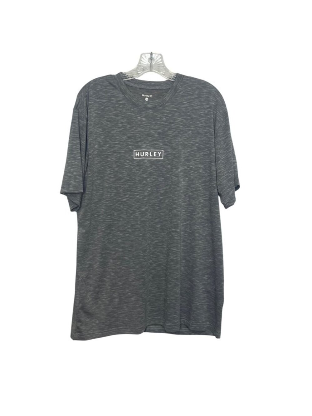 Hurley Mens Boxed Logo Tshirt Short Sleeve Crewneck Medium Gray‎ New Activewear